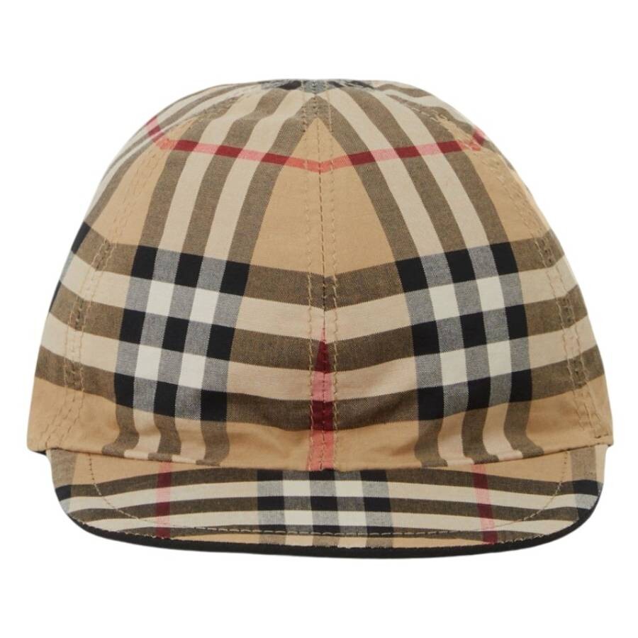 Kids Reversible Check Pattern Hat