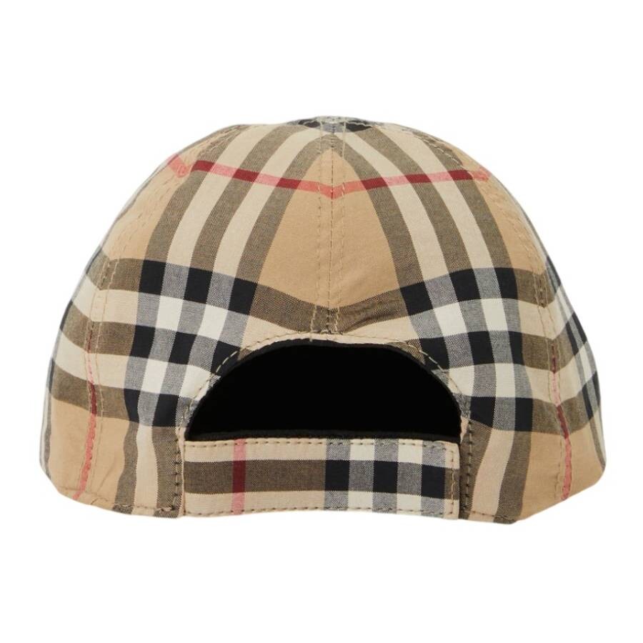 Burberry Kids Reversible Check Pattern Hat In Black