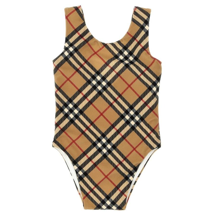 BURBERRY キッズ コントラスト チェック ストレッチナイロン ビキニ BURBERRY キッズ コントラスト チェック ストレッチナイロン ビキニ