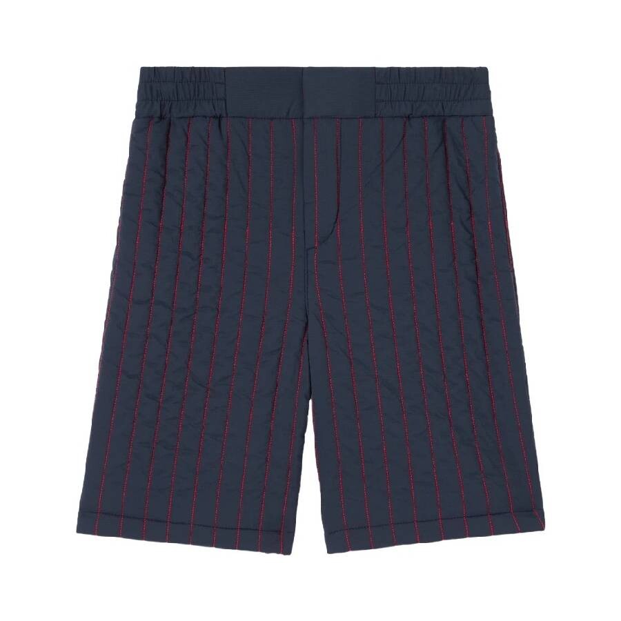 Kids Striped Logo Detailed Shorts, Size 6Y