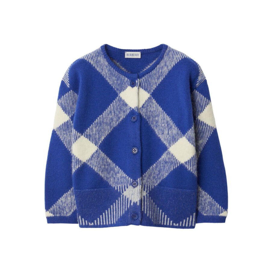 Burberry Kids Vintage Check Knitted Cardigan