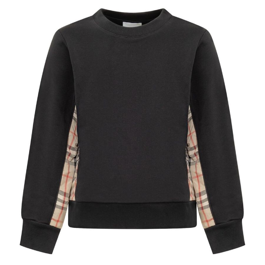 Kids Vintage-Check Panel Sweatshirt