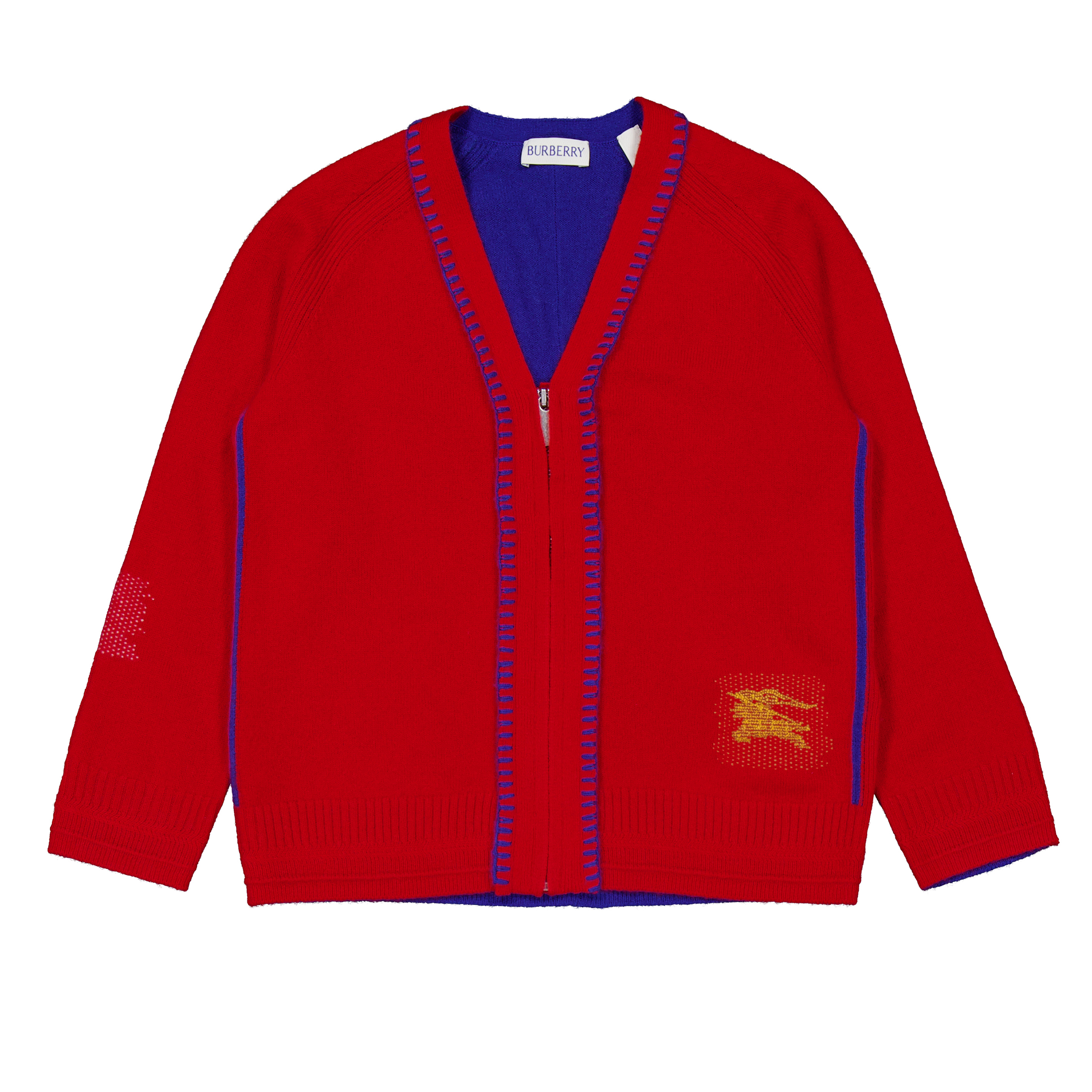 Burberry Kids Willis Ekd Cashmere Cardigan, Size 6Y 8100344
