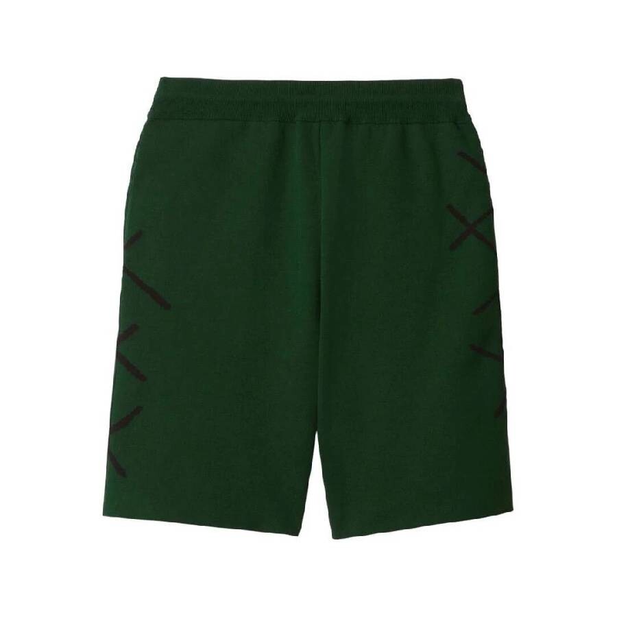 Burberry Knitted Argyle Pattern Cotton Shorts
