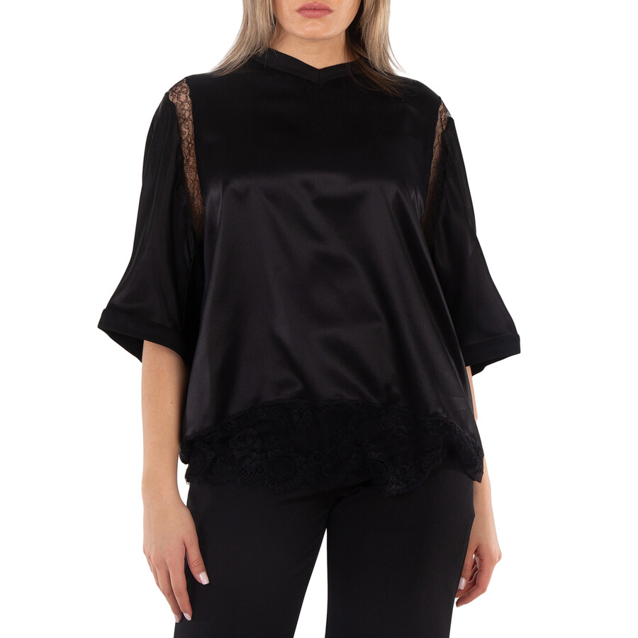 Lace Detailed Short Sleeve T-Shirt