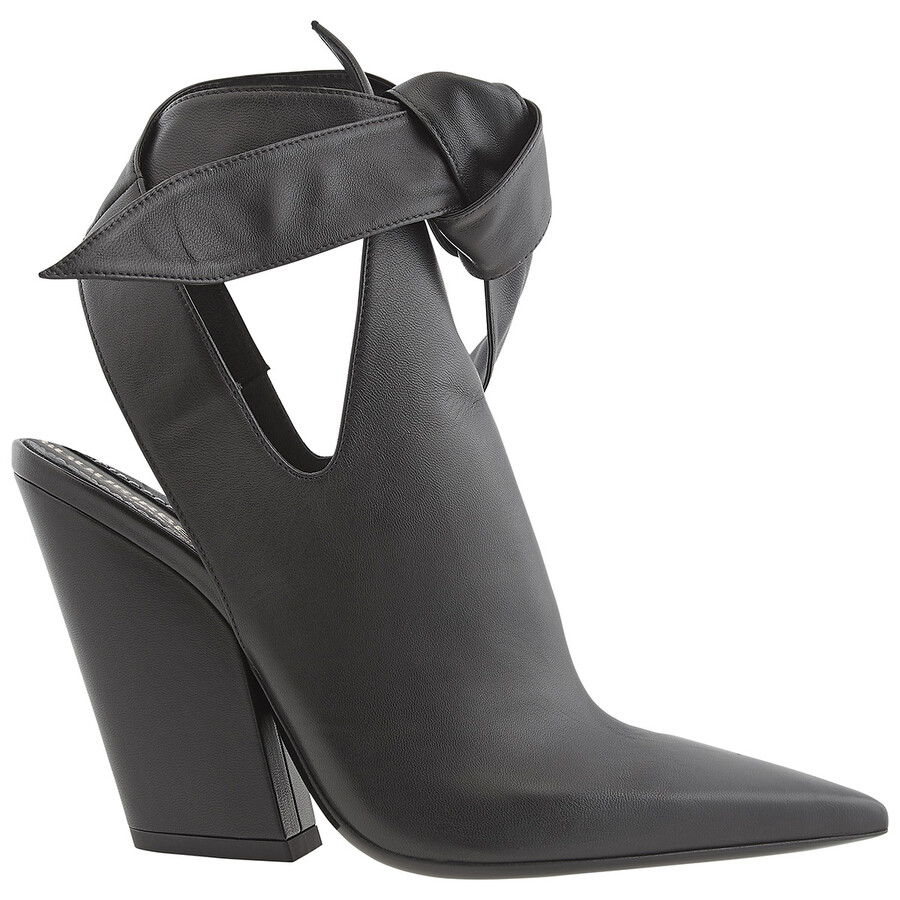 Burberry Ladies Amy Black Wrap-tie Boots In Black