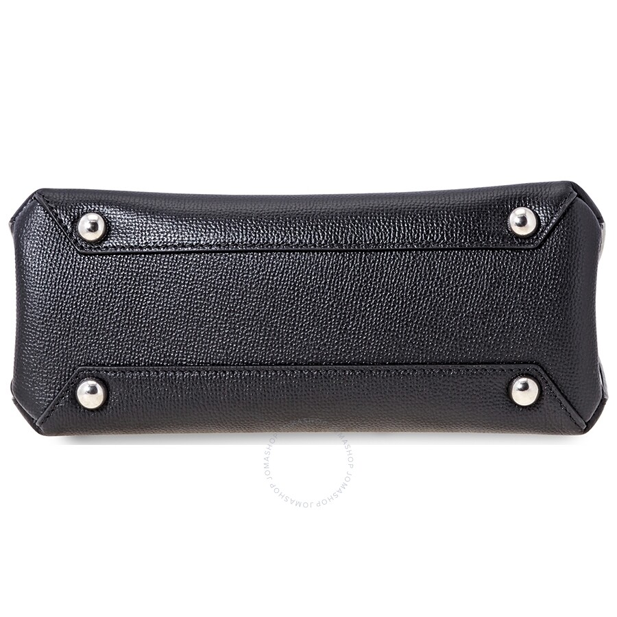 Burberry Ladies Black Grommet Strap Banner Satchel Bag Handbags