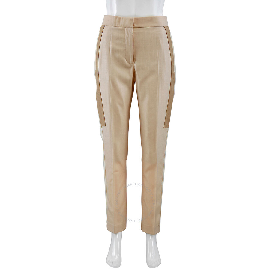 Shop Burberry Ladies Buttermilk Tailored Trousers