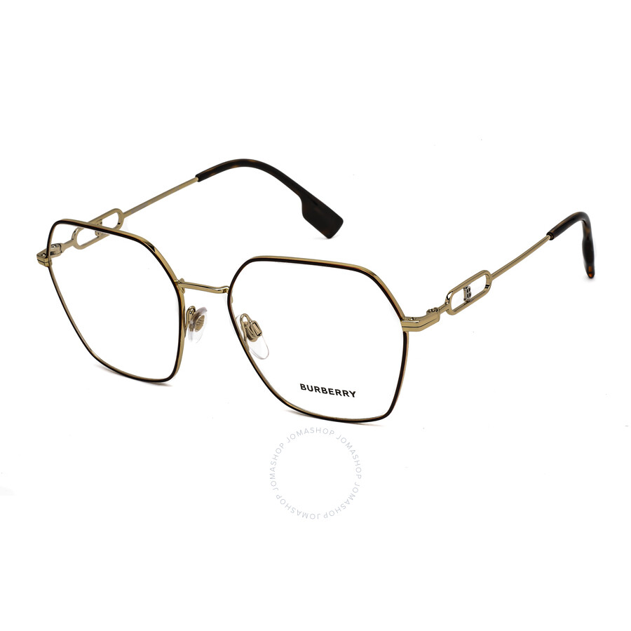 Burberry Charley Demo Hexagonal Ladies Eyeglasses Be1361 1328 56 In Red