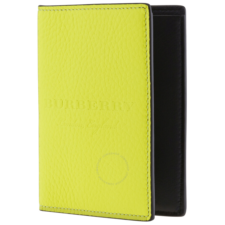 Burberry Ladies Embossed Leather Passport Holder 4064100 5045551206360