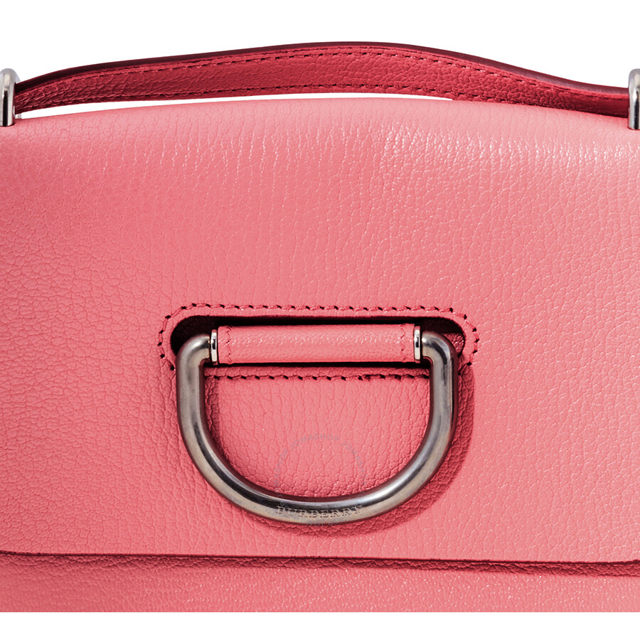 Burberry Ladies Flat Crossbody bag D Ring Coral Goat Lth Mini D Ring Xb