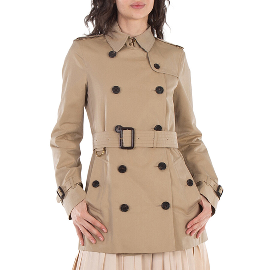 Burberry Ladies Heritage Honey Kensington Short Trench Coat Burberry Ladies Heritage Honey Kensington Short Trench Coat