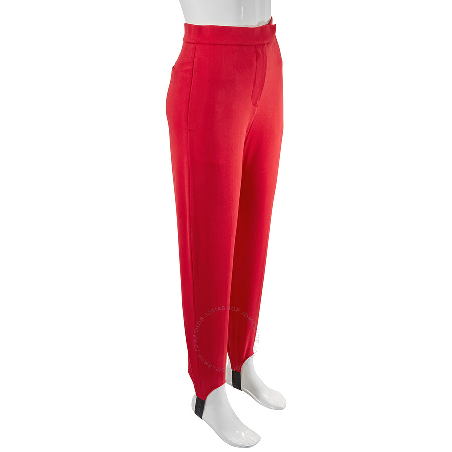 Shop Burberry Ladies High Waisted Jodhpurs In Bright Red