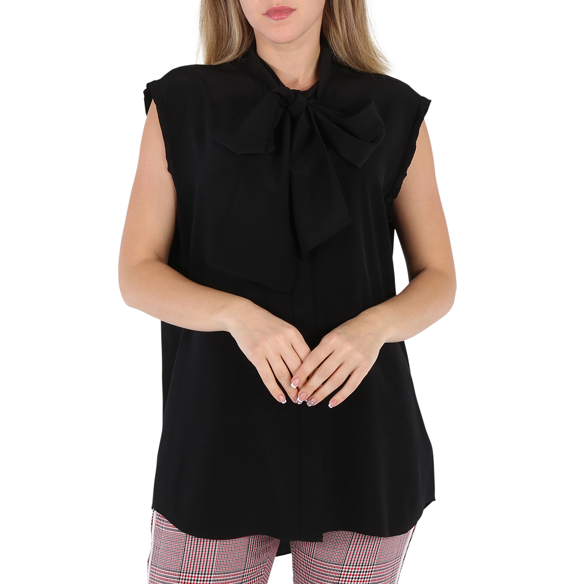 Burberry Women Black Crepe Top