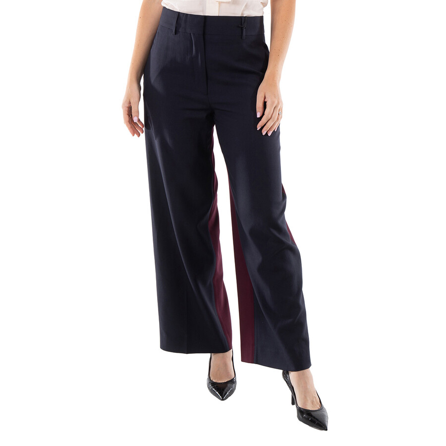Ladies Navy Black Jane Tailored Trousers