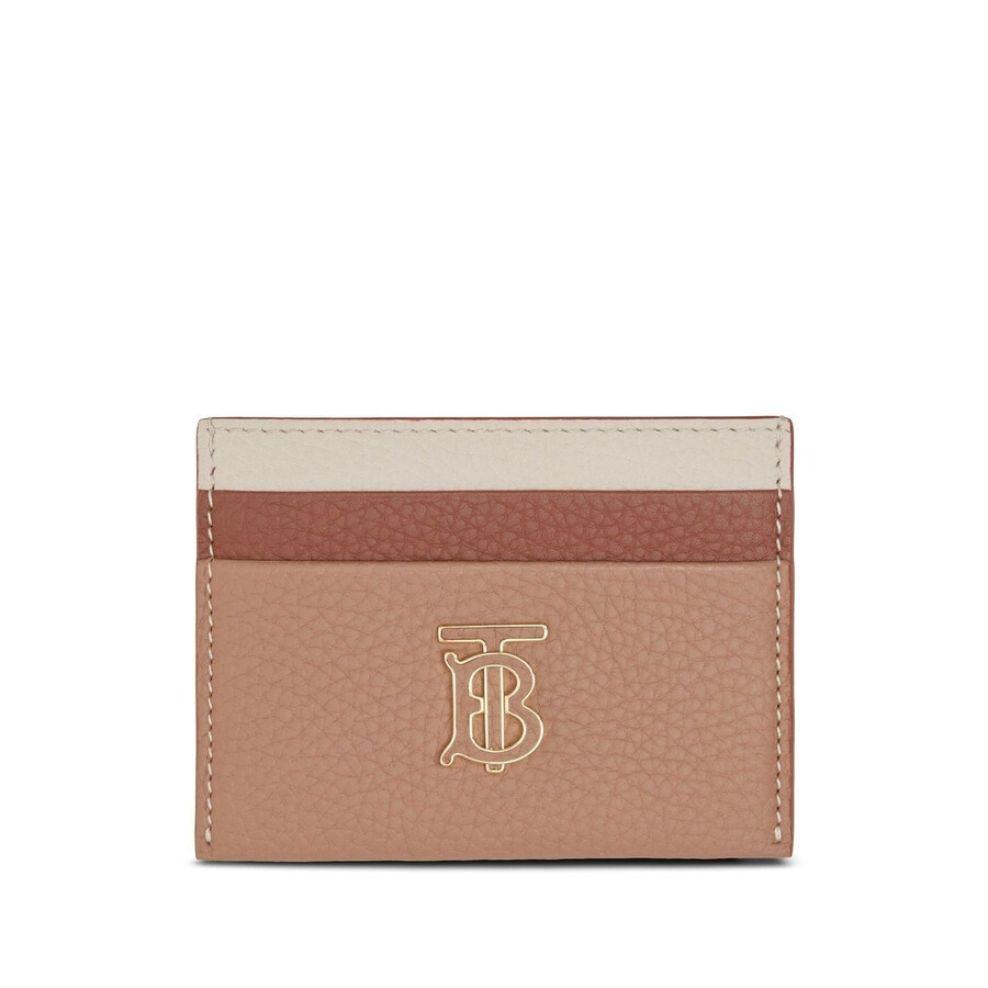 Burberry Ladies Tb Tri-tone Card Case In Yellow