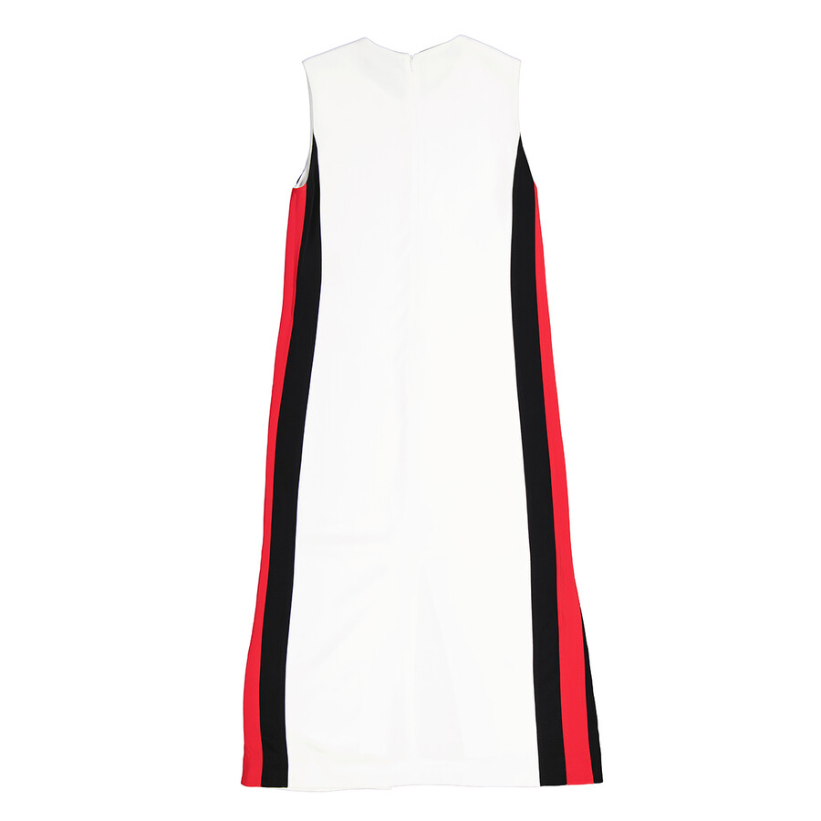 Ladies White Roundneck Sleevless Dress