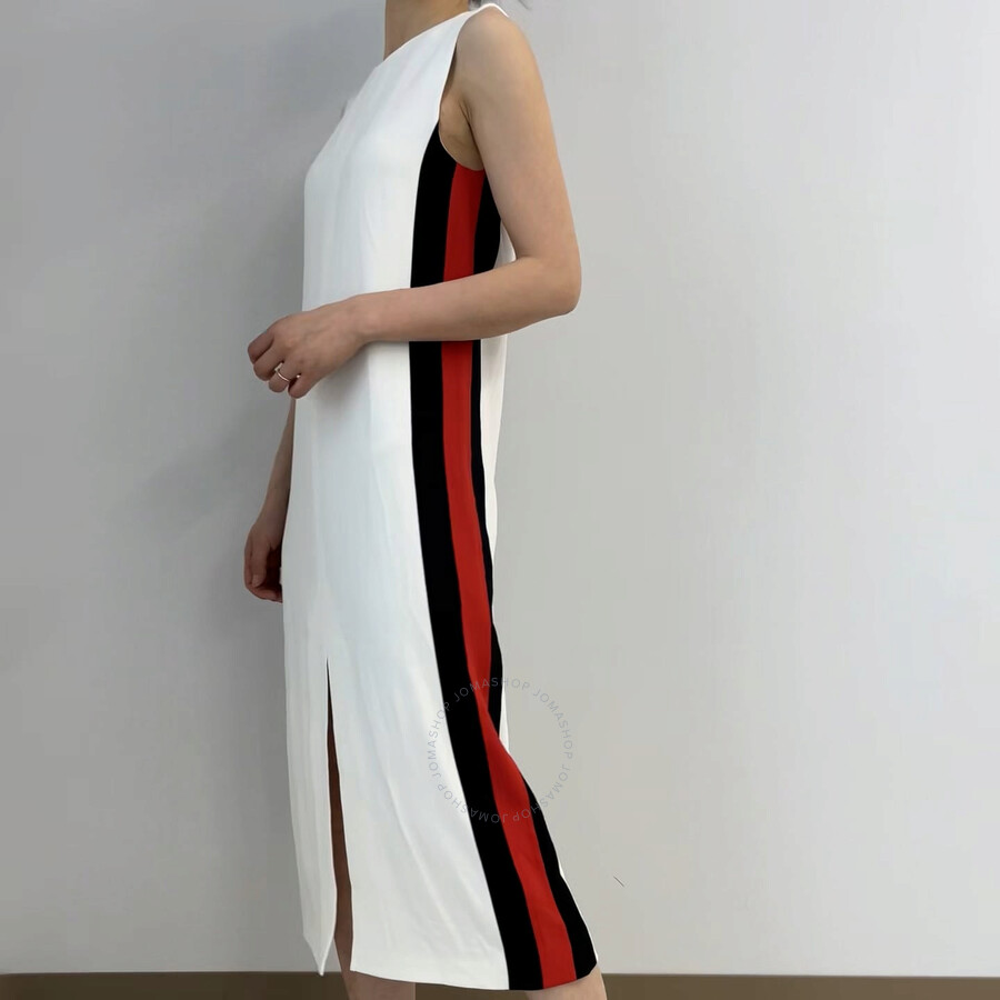 ワンピース BURBERRY Woman Dress White 8106218 Viscose Trench Dress in Pelican - Women | Burberry® Official
