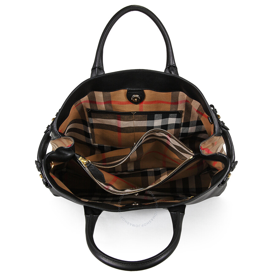 Burberry Large Banner Tote Bag - Black - Burberry - Handbags - Jomashop