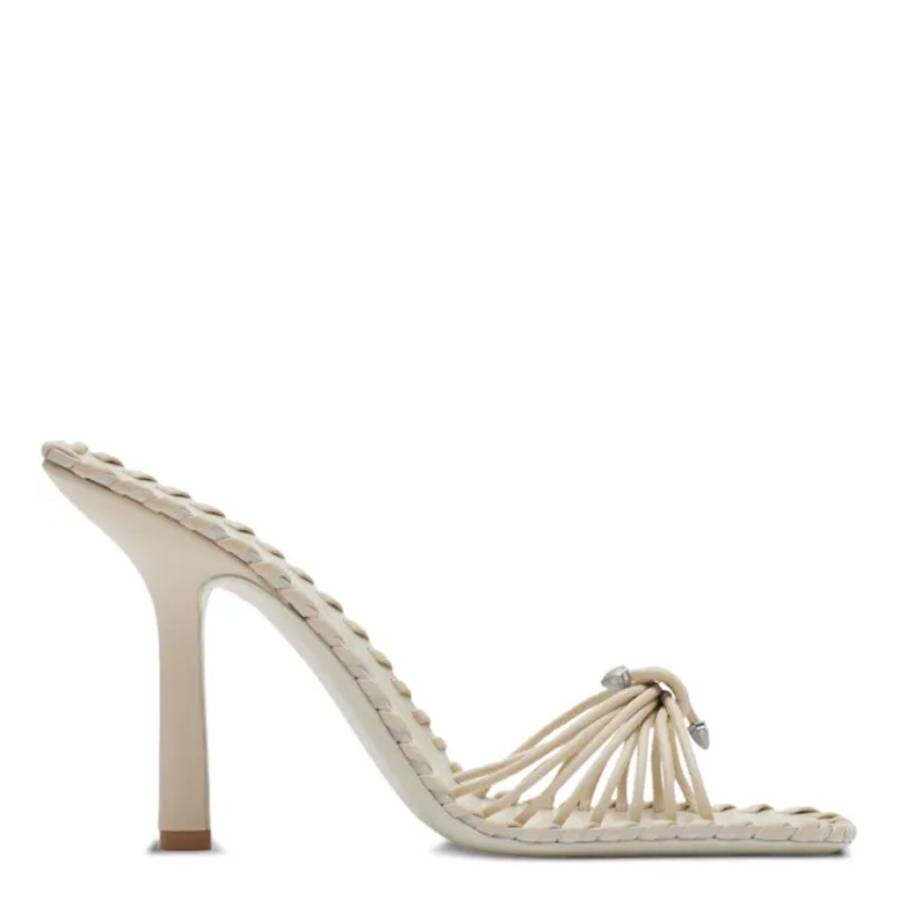 【送料&関税込】Burberry Heel 75 Sandals Burberry Leather Rumba Heeled Sandals, Brand Size 38.5 ( US