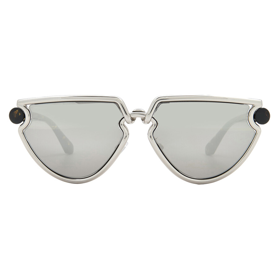 Burberry Light Grey Mirror Silver Irregular Ladies Sunglasses Be3152 10056g 61 In Gold