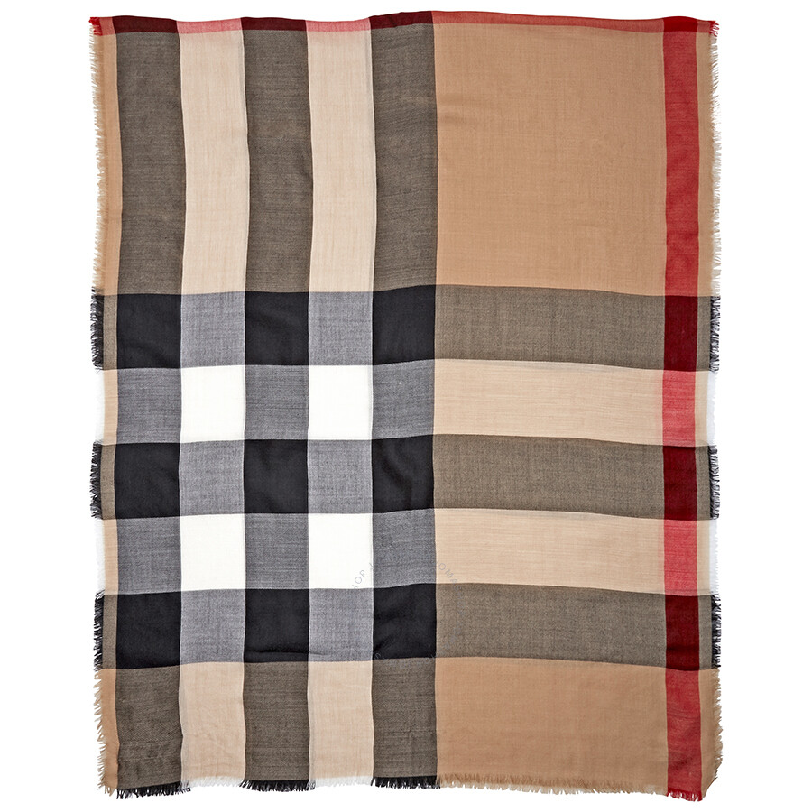 Burberry Lightweight Check Cashmere Scarf