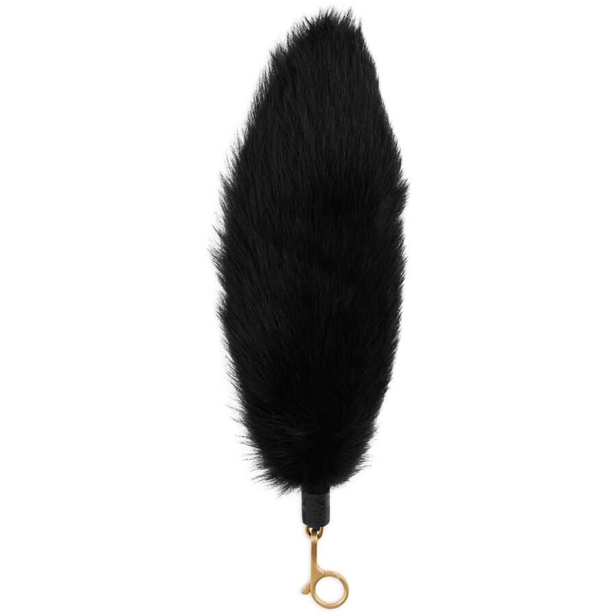 Burberry Lobster Claw Fastening Keychain In Black