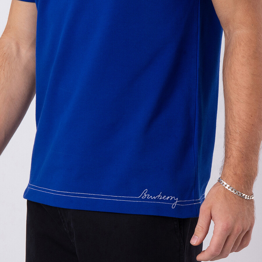 Logo Embroidered Cotton Polo Shirt