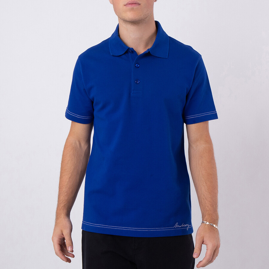 Logo Embroidered Cotton Polo Shirt