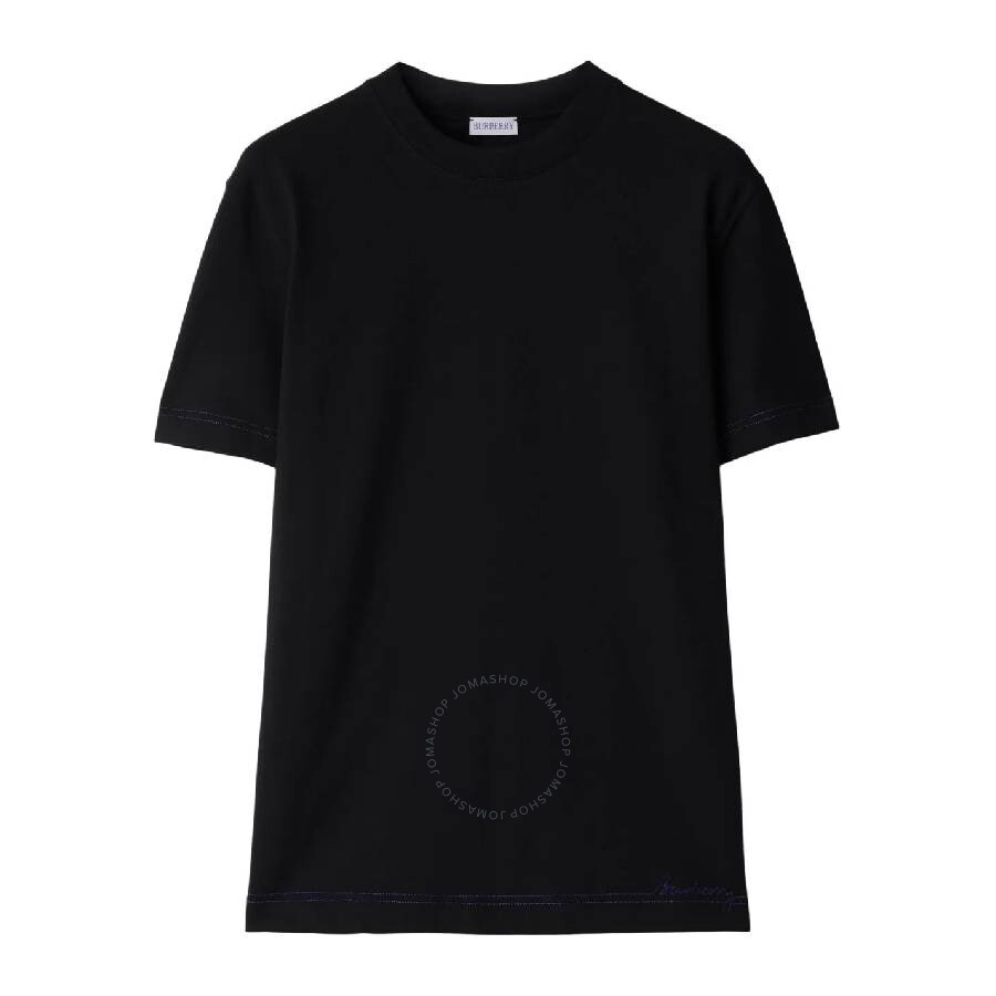 Burberry Ekd Cotton T-shirt In Black