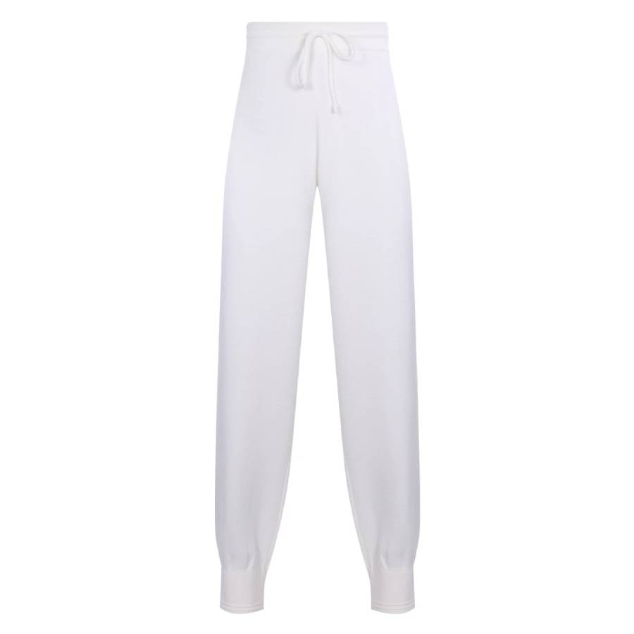 Burberry Logo Embroidered Knitted Track Pants, Size Large 8094448