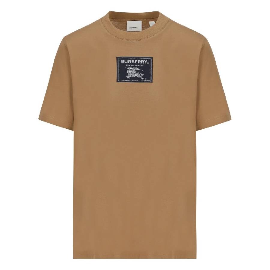 Logo-Patch Crew Neck Cotton T-Shirt