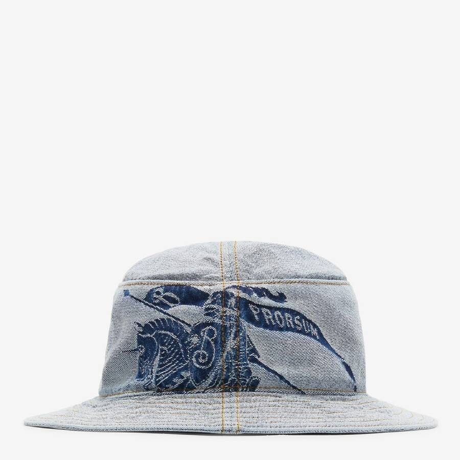 Burberry Logo-print Denim Bucket Hat