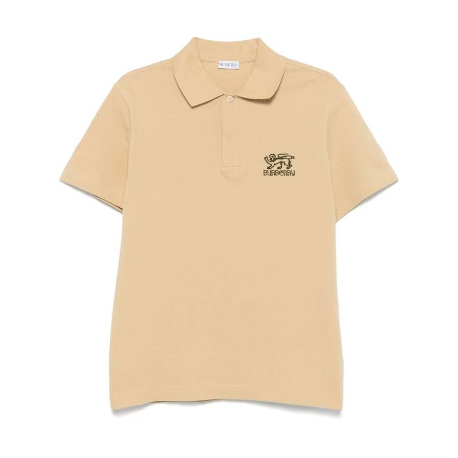 Burberry London Logo Embroidered Cotton Polo Shirt, Size Small