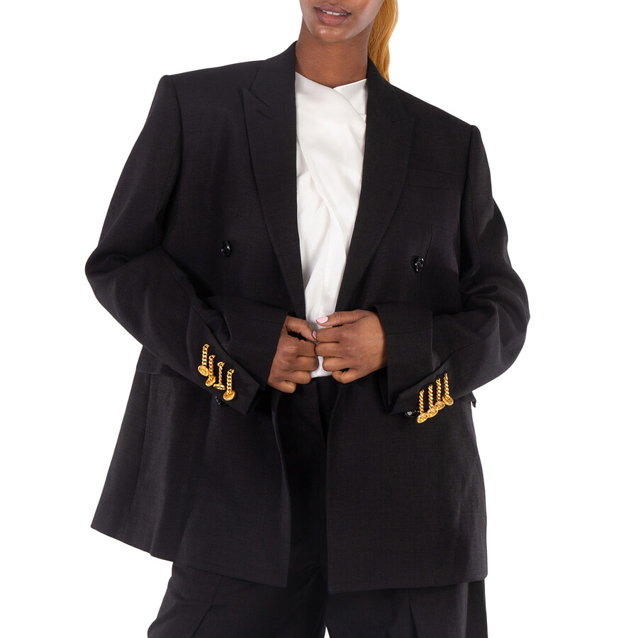 Burberry Long Sleeve Double Breasted Jacket, Brand Size 8