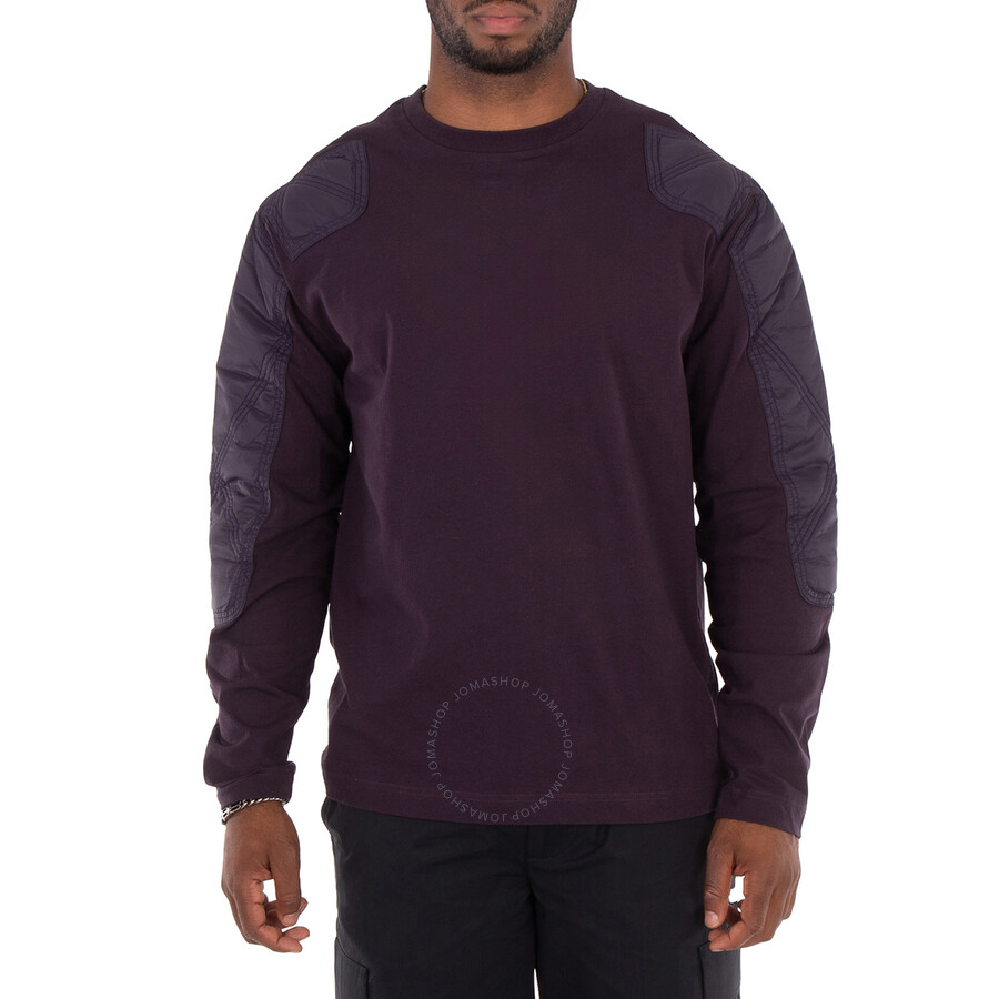 BURBERRY ロングスリーブプレススタジジャケット Burberry Long Sleeve Panelled Design Sweatshirt, Size Small