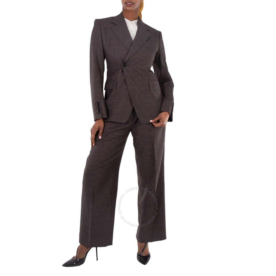 Burberry Long Sleeve Tailored Jacket In Grey