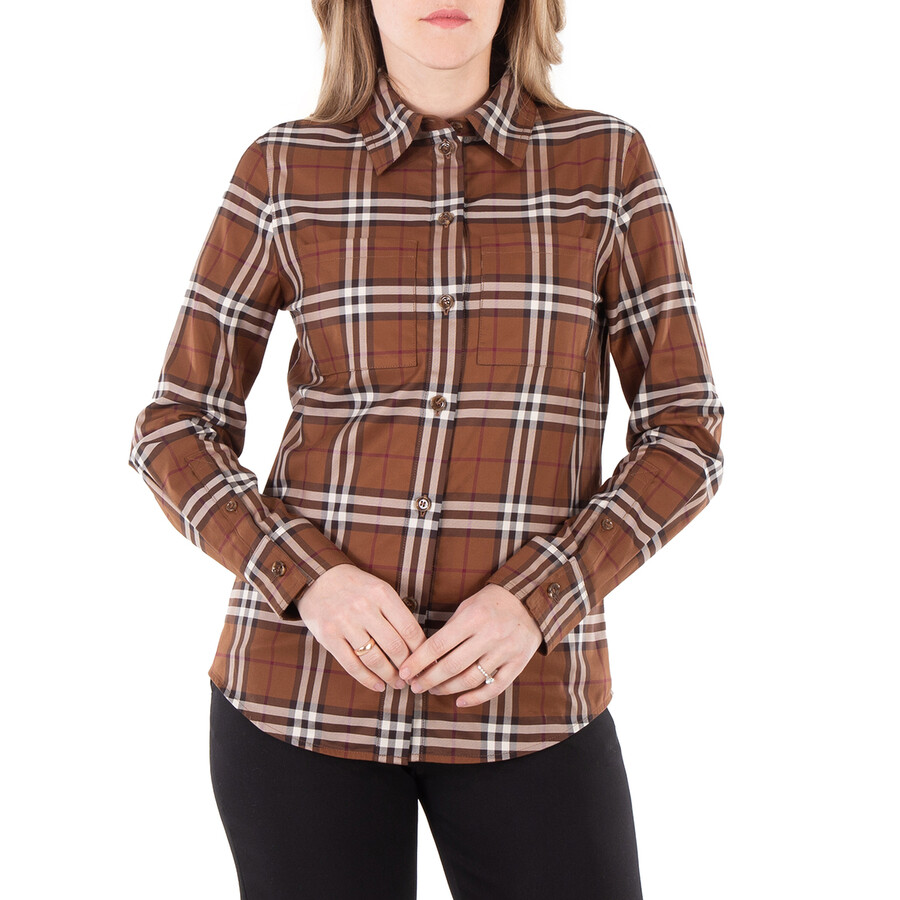 Long Sleeve Vintage Check Pattern Shirt
