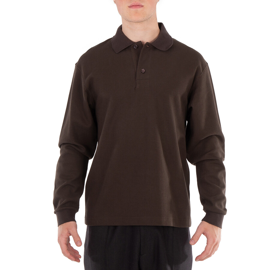 Long-sleeve Cotton Polo Shirt