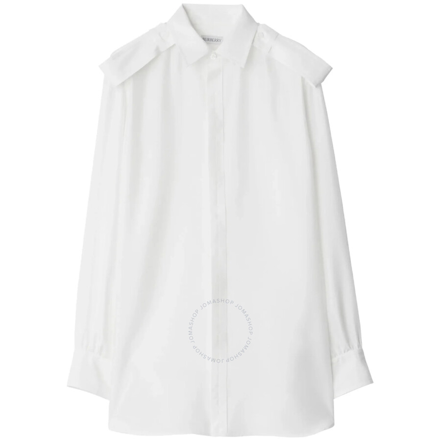 Burberry Long-sleeved Classic Collar Silk Shirt
