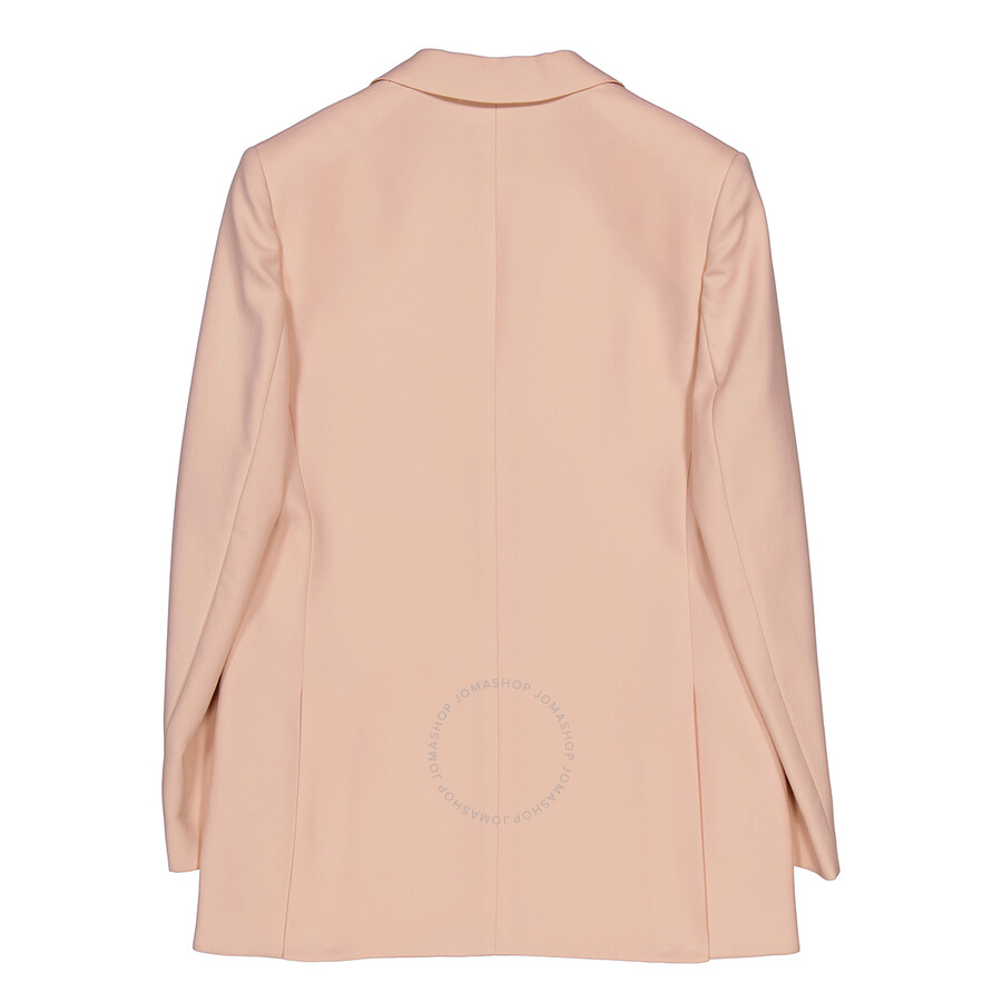 Shop Burberry Loulou Single-breasted Tailored Blazer In Rosebud Pink