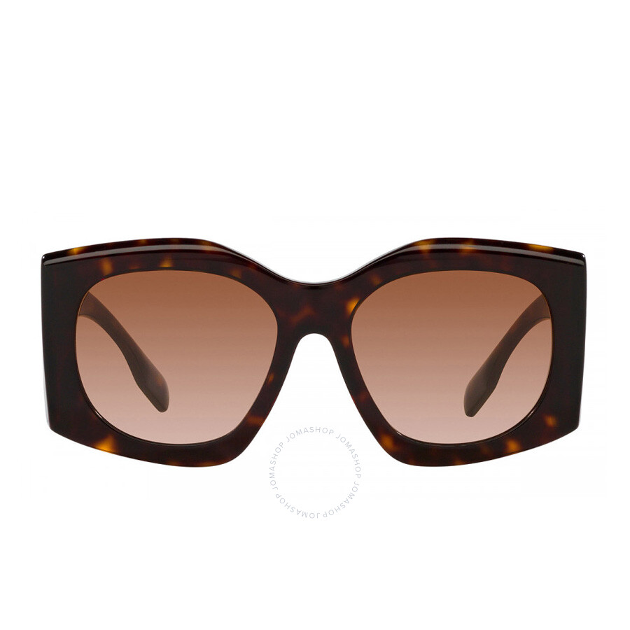 Burberry Madeline Brown Gradient Irregular Ladies Sunglasses Be4388u 300213 55