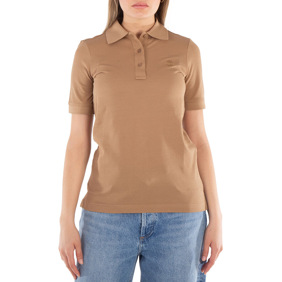 Burberry♪SALE♪MALLECO Burberry Malleco Logo Embroidered Polo Shirt, Size XX-Small