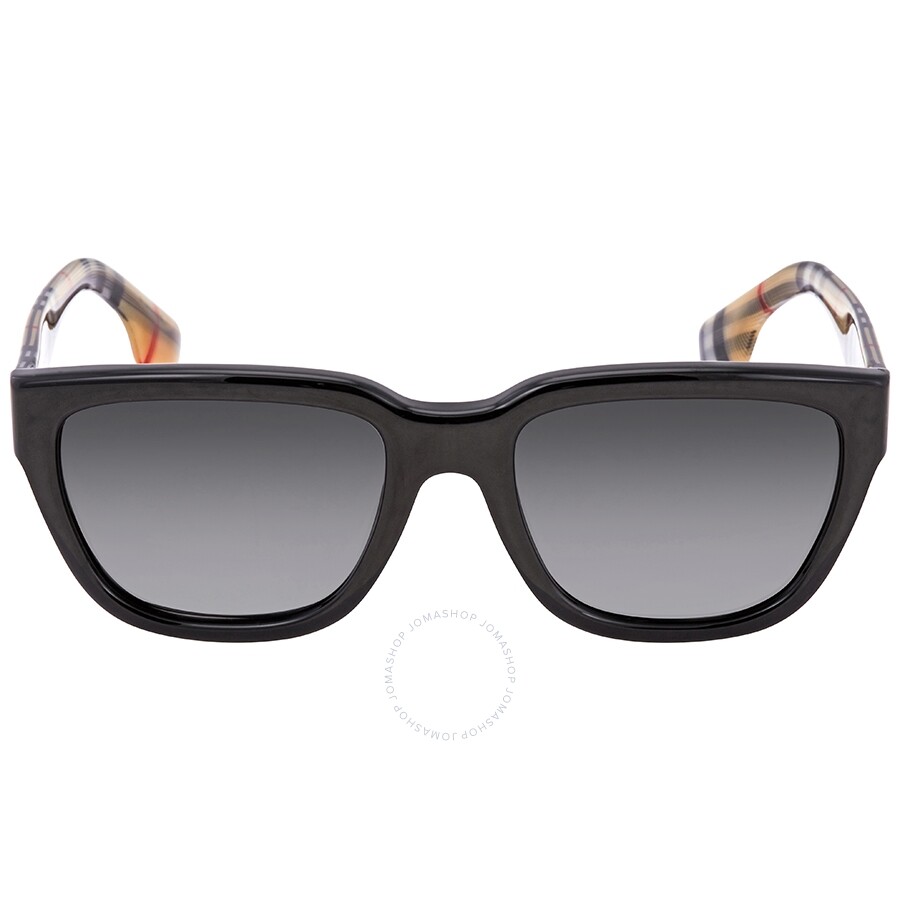 Burberry Mammoth Grey Shaded Polarized Square Ladies Sunglasses Be4277 3757t3 54 In Grey