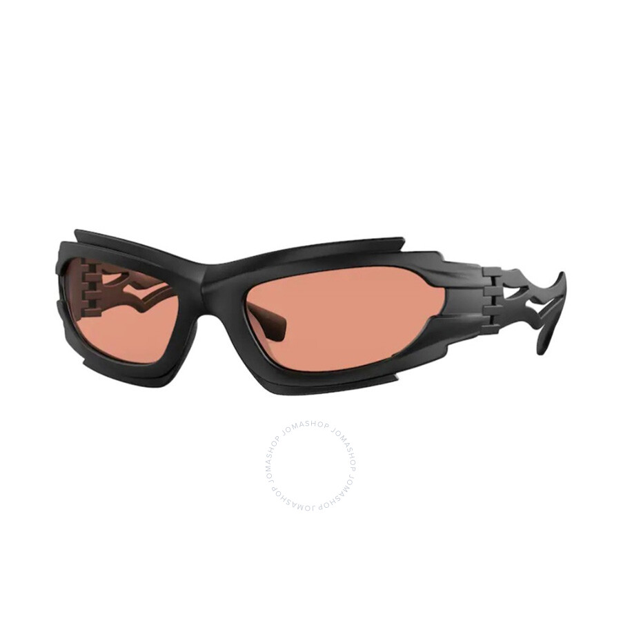 Burberry Marlowe Orange Irregular Men's Sunglasses Be4384 346474 62