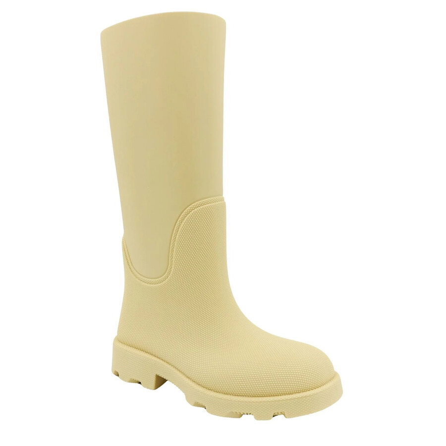 Burberry 33mm Lf Marsh Rubber Rainboots In Yellow