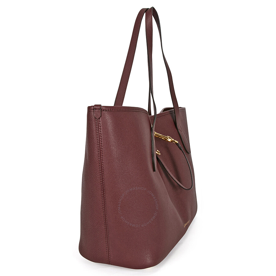 Burberry Medium Grainy Leather Tote Bag Mahogany Red Burberry Medium Grainy Leather Tote Bag Mahogany Red