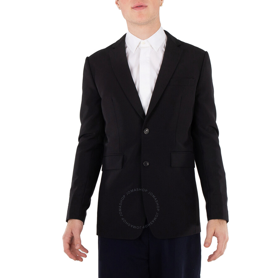 Burberry Men's Black Single Breasted Tailored Jacket - Suits