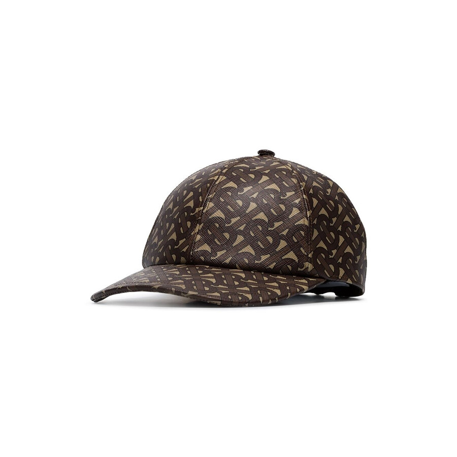 Burberry Men's Brown Monogram-print Baseball Cap, Brand Size