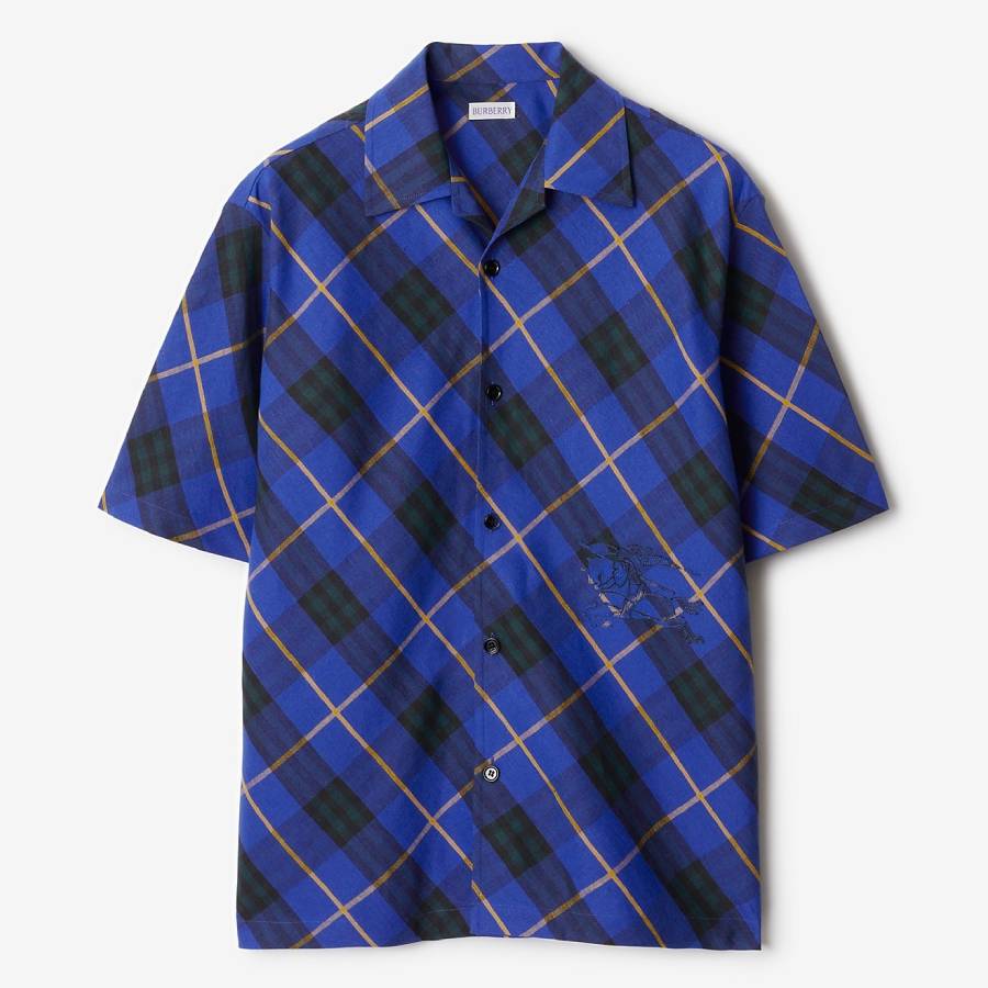 Burberry Men's Checkered Button Down Shirt, Size Small 8090014 — free download